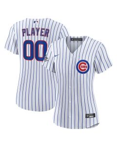 Women's Chicago Cubs White 2025 MLB All-Star Game Home Custom Replica Jersey (White)