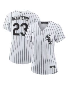 Women's Chicago White Sox #23 Andrew Benintendi White/Black Home Official Player Jersey