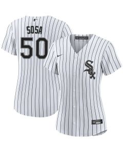 Women's Chicago White Sox #50 Lenyn Sosa White Home Official Player Jersey (White)