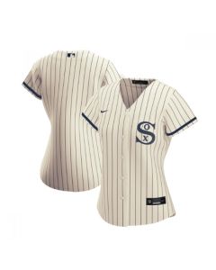 Women's Chicago White Sox Blank 2021 Cream/Navy Name&Number Field of Dreams Cool Base Stitched Jersey(Run Small)