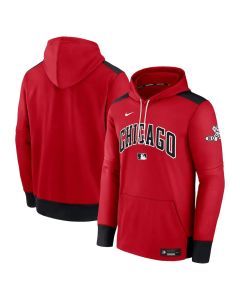 Women's Chicago White Sox Red/Black 2025 City Connect Authentic Collection Performance Pullover Hoodie