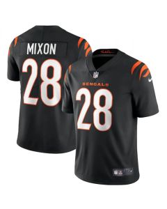 Women's Cincinnati Bengals #28 Joe Mixon 2021 Black Vapor Limited Stitched Jersey(Run Small)