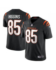 Women's Cincinnati Bengals #85 Tee Higgins 2021 Black Vapor Limited Stitched Jersey(Run Small)