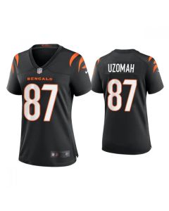 Women's Cincinnati Bengals #87 C.J. Uzomah 2021 New Black Vapor Limited Stitched Jersey(Run Small)