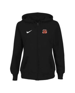 Women's Cincinnati Bengals Stadium Rally Full Zip Hoodie Black