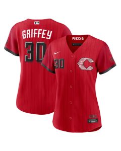 Women's Cincinnati Reds #30 Ken Griffey Jr. Nike Red 2026 City Connect Stadium Jersey (City Connect)