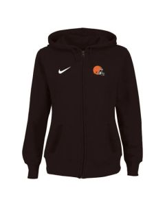 Women's Cleveland Browns Stadium Rally Full Zip Hoodie Brown