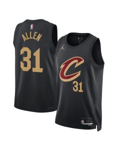 Women's Cleveland Cavaliers #31 Jarrett Allen Black Swingman Statement Edition Jersey (Black)