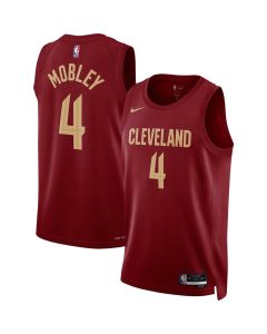 Women's Cleveland Cavaliers #4 Evan Mobley Wine Swingman Icon Edition Jersey (Icon)