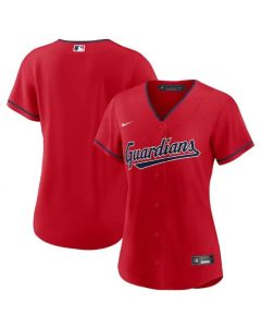 Women's Cleveland Guardians Blank Stitched Baseball Jersey(Run Small)