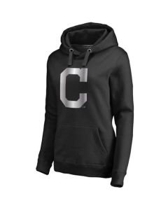 Women's Cleveland indians Platinum Collection Pullover Hoodie Black