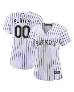 Women's Colorado Rockies White 2025 MLB All-Star Game Home Custom Replica Jersey