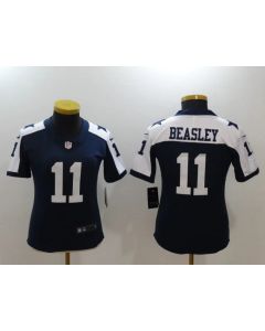 Women's Dallas Cowboys #11 Cole Beasley Navy Vapor Untouchable Limited Stitched NFL Jersey
