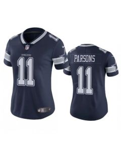Women's Dallas Cowboys #11 Micah Parsons Navy Vapor Untouchable Limited Stitched Jersey(Run Small)
