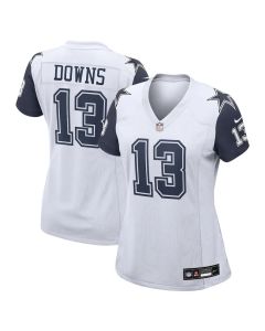Women's Dallas Cowboys #13 Caleb Downs White Alternate Game Jersey