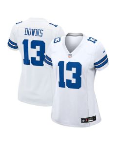 Women's Dallas Cowboys #13 Caleb Downs Nike White Game Jersey (White)