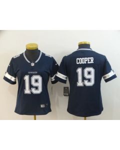 Women's Dallas Cowboys #19 Amari Cooper Navy Vapor Untouchable Limited Stitched NFL Jersey (Navy)