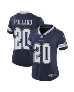 Women's Dallas Cowboys #20 Tony Pollard Navy Vapor Untouchable Limited Stitched Football Jersey(Run Small