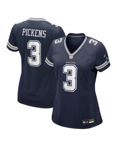 Women's Dallas Cowboys #3 George Pickens Navy Game Jersey (Style 2)