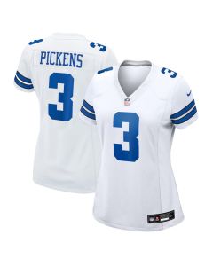 Women's Dallas Cowboys #3 George Pickens White Game Jersey (Style 2)