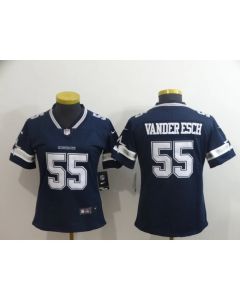 Women's Dallas Cowboys #55 Leighton Vander Esch Navy Blue Vapor Untouchable Limited Stitched NFL Jersey