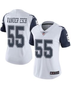 Women's Dallas Cowboys #55 Leighton Vander Esch Navy/White Vapor Untouchable Limited Stitched Jersey(Run Small