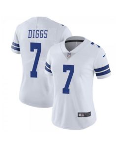 Women's Dallas Cowboys #7 Trevon Diggs White Vapor Untouchable Limited Stitched Jersey(Run Small) (Style 2)