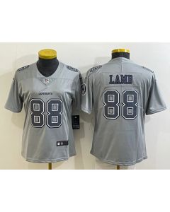 Women's Dallas Cowboys #88 CeeDee Lamb Grey Atmosphere Fashion Stitched Jersey(Run Small)