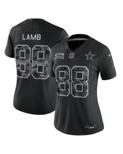 Women's Dallas Cowboys #88 CeeDee Lamb Nike Black 2026 Salute to Service Vapor F.U.S.E. Limited Jersey