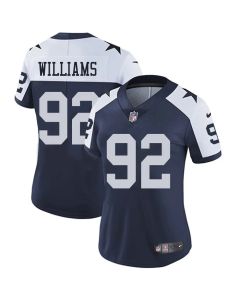 Women's Dallas Cowboys #92 Quinnen Williams Esch Navy Color Rush Vapor Limited Stitched Jersey (Navy)