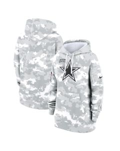 Women's Dallas Cowboys Arctic Camo 2024 Salute To Service Club Fleece Pullover Hoodie (Camo)