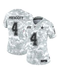 Women's Dallas Cowboys Dak Prescott Arctic Camo 2024 Salute to Service Limited Jersey (Camo)