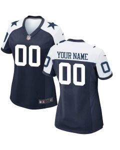 Women's Dallas Cowboys White Alternate Game Custom Jersey