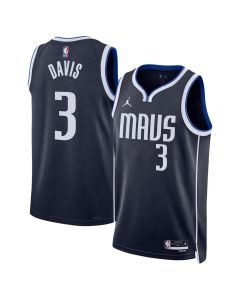 Women's Dallas Mavericks #3 Anthony Davis Navy Swingman Statement Edition Jersey