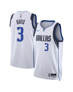 Women's Dallas Mavericks #3 Anthony Davis Nike White Swingman Association Edition Jersey (White)