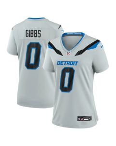 Women's Detroit Lions #0 Jahmyr Gibbs Grey 2026 Rivalries Collection Game Jersey (Grey)