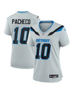 Women's Detroit Lions #10 Isiah Pacheco Grey 2026 Rivalries Collection Game Jersey