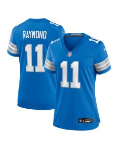 Women's Detroit Lions #11 Kalif Raymond Blue Team Game Jersey