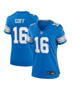 Women's Detroit Lions #16 Jared Goff Blue Game Jersey