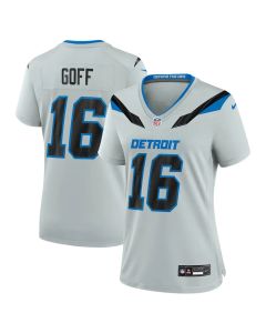 Women's Detroit Lions #16 Jared Goff Grey 2026 Rivalries Collection Game Jersey