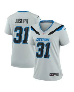 Women's Detroit Lions #31 Kerby Joseph Grey 2026 Rivalries Collection Game Jersey (Grey)