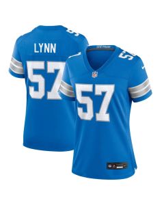 Women's Detroit Lions #57 Nate Lynn Blue Game Jersey