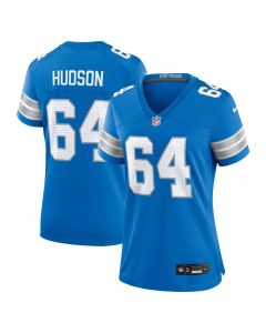 Women's Detroit Lions Bryan Hudson Blue Game Jersey