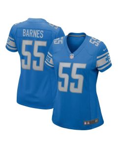 Women's Detroit Lions Derrick Barnes Blue Game Player Jersey
