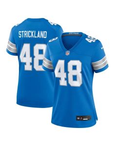 Women's Detroit Lions Loren Strickland Blue Game Jersey