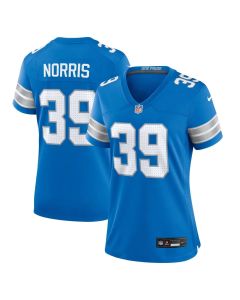 Women's Detroit Lions Morice Norris Blue Game Jersey