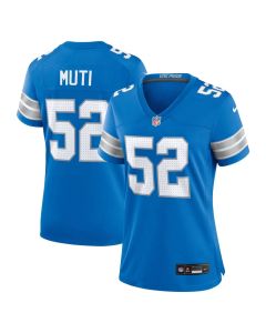 Women's Detroit Lions Netane Muti Blue Game Jersey