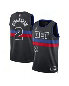 Women's Detroit Pistons #2 Cade Cunningham Black 2022/23 Swingman Statement Edition Jersey (Black)