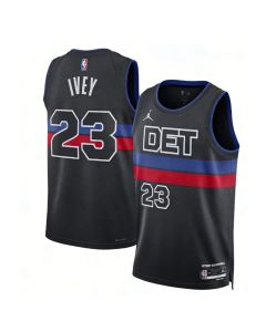 Women's Detroit Pistons #23 Jaden Ivey Black 2022/23 Swingman Statement Edition Jersey (Black)
