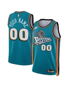 Women's Detroit Pistons Blue Swingman Classic Edition Custom Jersey (Blue)